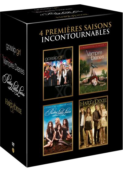 4 premières saisons incontournables : Gossip Girl + Vampire Diaries + Pretty Little Liars + Hart of Dixie (Pack) - DVD