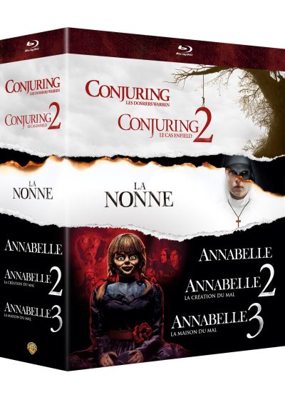 Coffret 6 films : Conjuring : les dossiers Warren + Conjuring 2 : le cas Enfield + Annabelle + Annabelle 2 : la crÃ©ation du mal + Annabelle : la maison du mal + La Nonne (Pack) - Blu-ray