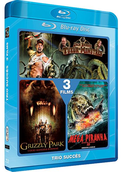 Jack Brooks : tueur de monstres + Grizzly Park + Megapiranha - Blu-ray