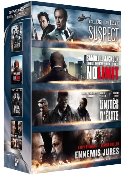 Stars de l'action : Suspect + No Limit + Unités d'élite + Ennemis jurés (Pack) - DVD