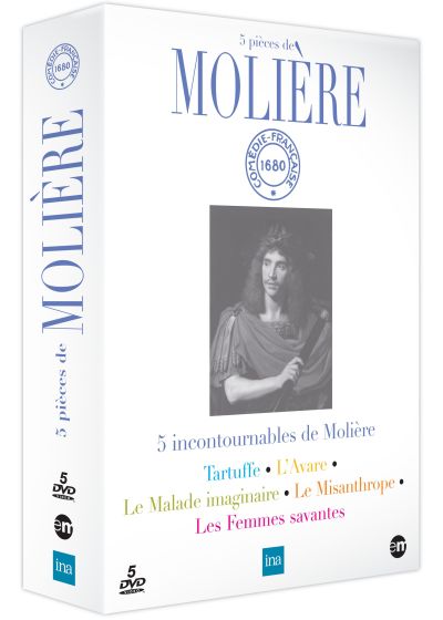 5 pièces de Molière : Tartuffe + L'avare + Le malade imaginaire + Le misanthrope + Les femmes savantes (Pack) - DVD