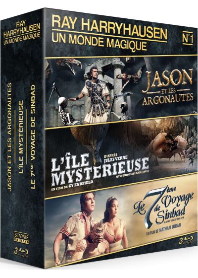 Ray Harryhausen - Coffret n° 1 : Jason et les Argonautes + L'Île Mystérieuse + Le 7ème Voyage de Sinbad (Pack) - Blu-ray