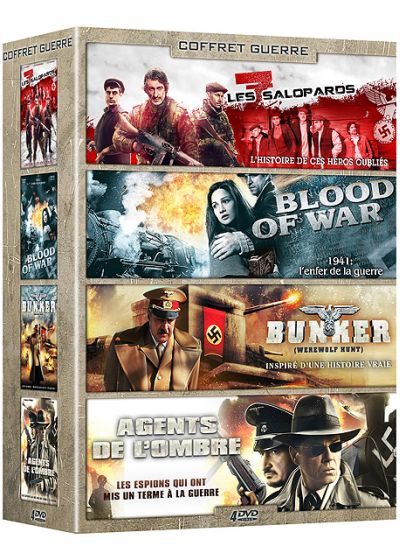 Coffret Guerre : Les 7 salopards + Blood of War + Bunker + Agents de l'ombre (Pack) - DVD