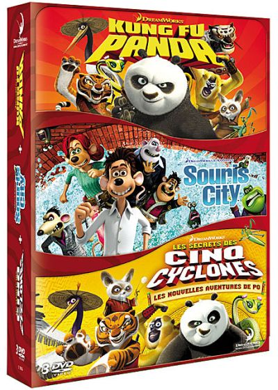 Kung Fu Panda + Les Secrets des cinq cyclones + Souris City (Pack) - DVD