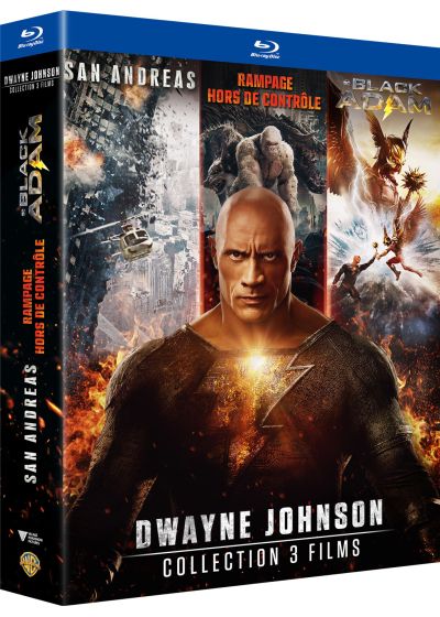 Dwayne Johnson - Collection 3 films : San Andreas + Rampage - Hors de contrôle + Black Adam (Pack) - Blu-ray