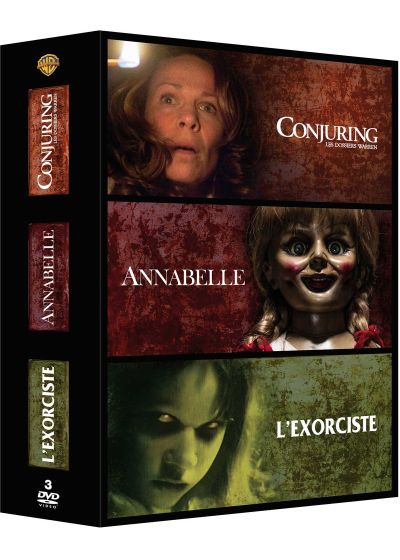 Conjuring : les dossiers Warren + Annabelle + L'exorciste (Pack) - DVD