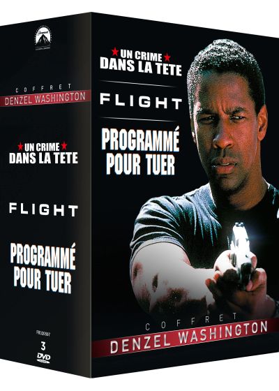 Coffret Denzel Washington : Flight + Un crime dans la tête + Programmé pour tuer (Pack) - DVD