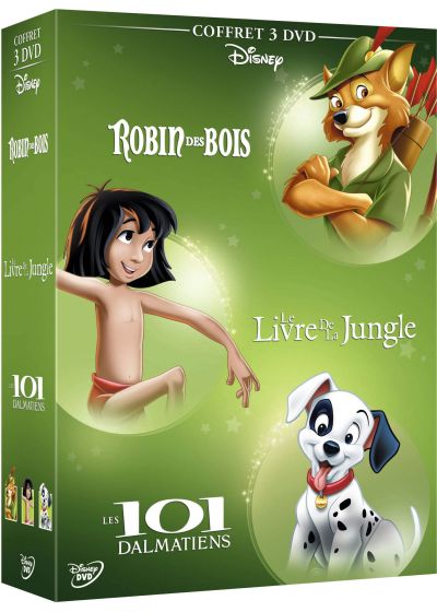 Robin des Bois + Le livre de la jungle + Les 101 dalmatiens (Pack) - DVD