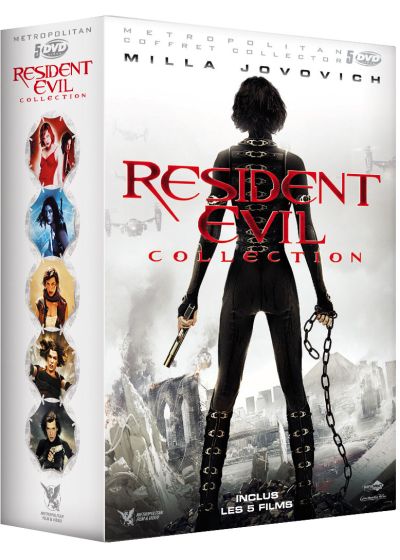 Resident Evil Collection : Resident Evil + Resident Evil : Apocalypse + Resident Evil : Extinction + Resident Evil : Afterlife + Resident Evil : Retribution (Pack) - DVD