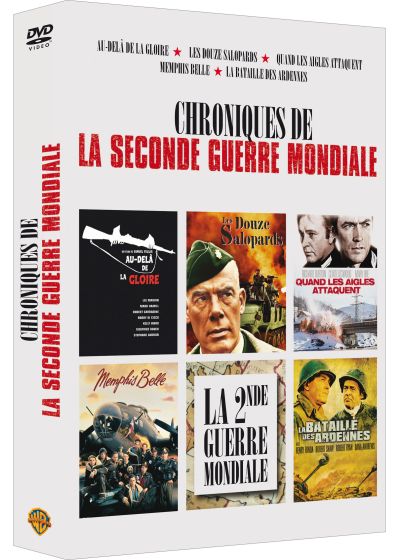 Seconde Guerre Mondiale : Au-delà de la gloire + Les douze salopards + Quand les aigles attaquent + Memphis Belle + La bataille des Ardennes (Pack) - DVD