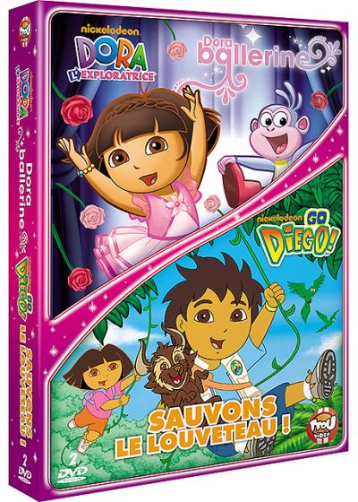 Dora l'exploratrice - Dora ballerine + Go Diego! - Vol. 1 : Sauvons le louveteau ! (Pack) - DVD