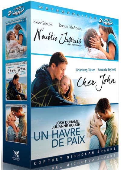 Coffret Nicholas Sparks : N'oublie jamais + Cher John + Un havre de paix (Pack) - DVD