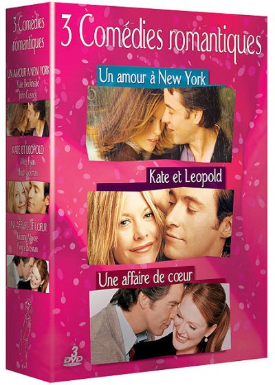 3 comédies romantiques - Coffret - Un amour à New York + Kate & Leopold + Une affaire de coeur - DVD
