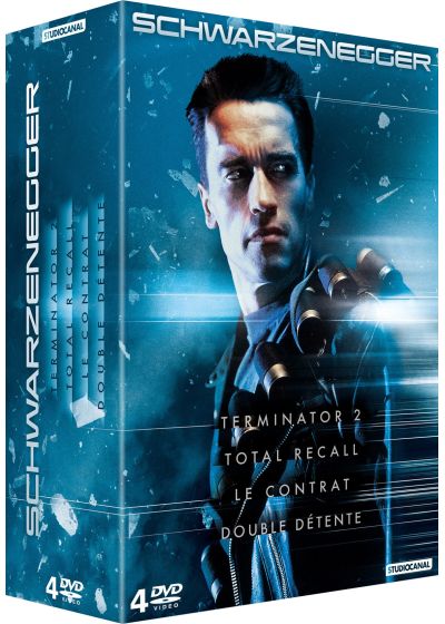Schwarzenegger : Le contrat + Double détente + Total Recall + Terminator 2 (Pack) - DVD