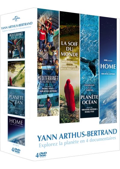 Coffret Yann Arthus-Bertrand - Planète Océan + La soif du monde + Home + Méditerranée, notre mer à tous (Pack) - DVD
