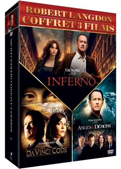 Robert Langdon - Da Vinci Code + Anges & démons + Inferno - DVD