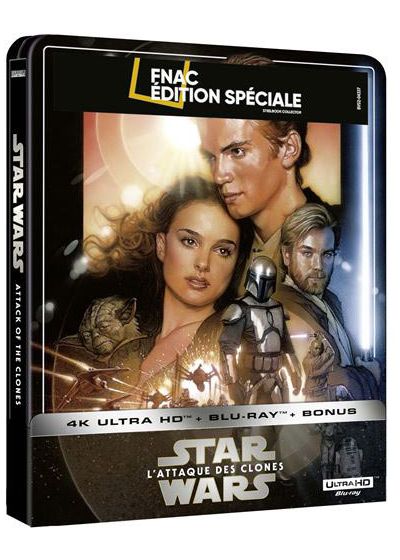 Star Wars - Episode II : L'Attaque des clones (Édition Spéciale Fnac - Boîtier SteelBook - Blu-ray + Blu-ray bonus + Digital) - 4K UHD