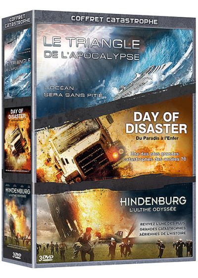 Coffret Catastrophe : Le Triangle de l'apocalypse + Day of Disaster + Hindenburg - L'ultime odyssée (Pack) - DVD
