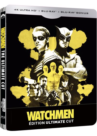Watchmen : Les Gardiens (Édition Ultimate Cut - 4K Ultra HD + Blu-ray + Blu-ray bonus + goodies - Boîtier SteelBook) - 4K UHD