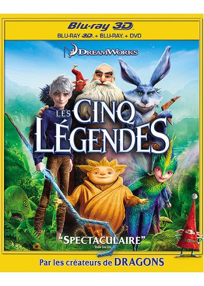 Les Cinq Légendes (Combo Blu-ray 3D + Blu-ray + DVD + Copie digitale) - Blu-ray 3D