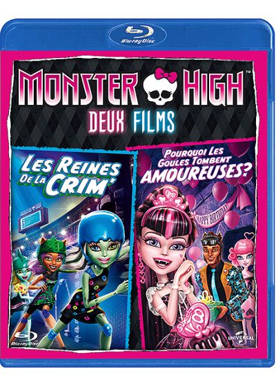 Monster High - Deux films : Les reines de la CRIM' + Pourquoi les goules tombent amoureuses ? - Blu-ray