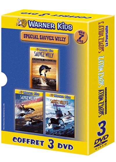 Coffret spécial Sauvez Willy - Sauvez Willy + Sauvez Willy 2 + Sauvez Willy 3 : la poursuite - DVD