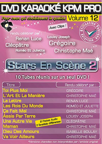 DVD Karaoké KPM Pro - Vol. 12 : Stars en scène 2 - DVD