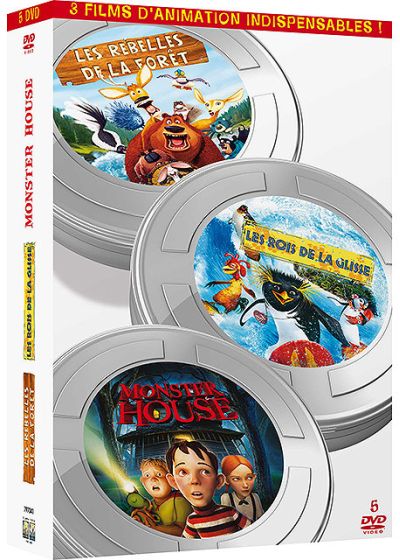 Coffret animation - Les rois de la glisse + Les rebelles de la forêt + Monster House - DVD