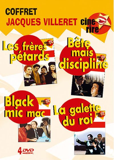 Jacques Villeret - Coffret Ciné Rire : Les frères Pétard + Bête mais discipliné + Black mic mac + La galette du roi - DVD