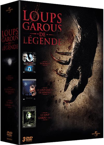 Coffret loups garous de légende - The Wolfman + Le loup garou de Londres + Le loup-garou (1941) - DVD