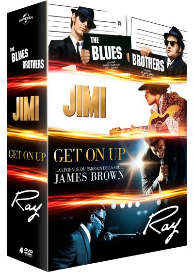 The Blues Brothers + Jimi + Get On Up + Ray (Pack) - DVD