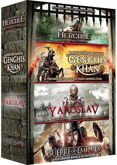 Grands héros : La Dernière bataille de Gengis Khan + Hercule : La vengeance d'un Dieu + La Guerre des Empires + Prince Yaroslav (Pack) - DVD