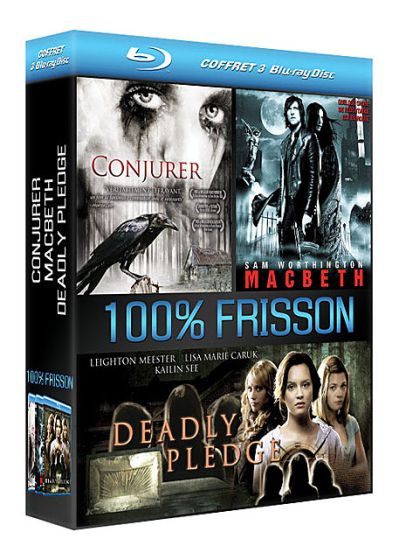 Coffret 100% Frisson : Conjurer + Macbeth + Deadly Pledge (Pack) - Blu-ray