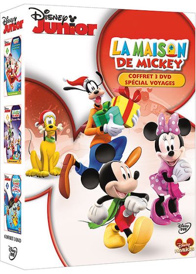 La Maison de Mickey - Coffret 3 DVD spécial voyages - À la rescousse du Père Noël + Décollage pour Mars + La course en ballon avec Donald (Pack) - DVD