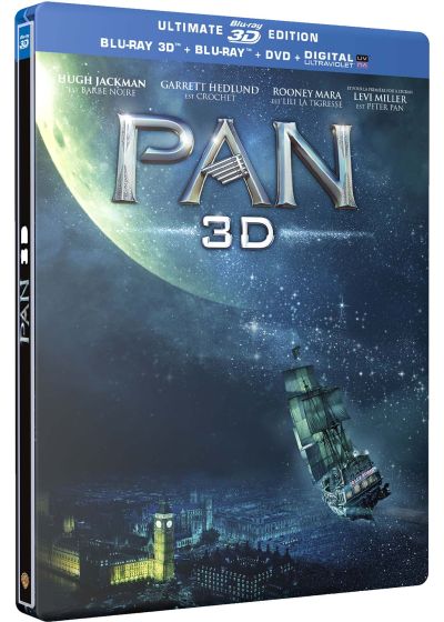 Pan (SteelBook Ultimate Édition - Blu-ray 3D + Blu-ray + DVD + Copie digitale) - Blu-ray 3D