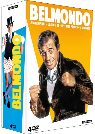 Belmondo - Coffret : Le Magnifique + L'As des as + Joyeuses Pâques + Le Guignolo (Pack) - DVD