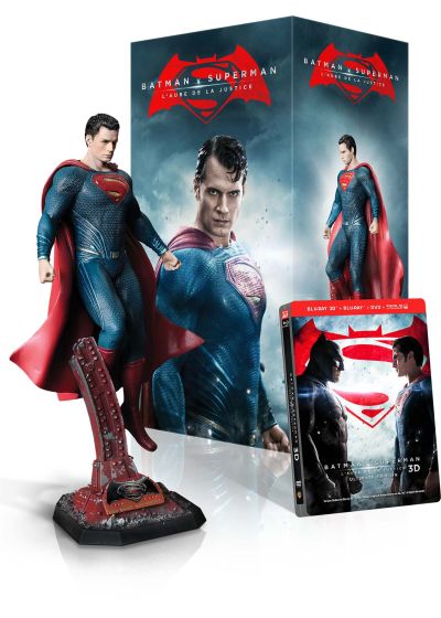 Batman v Superman : L'aube de la justice (Coffret figurine Superman exclusive - Ultimate Edition - Blu-ray 3D + Blu-ray 2D + DVD + Copie digitale UltraViolet) - Blu-ray 3D