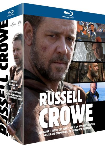 Coffret Russell Crowe : Robin des Bois + Gladiator + Master & Commander + Noé + Un homme d'exception (Pack) - Blu-ray