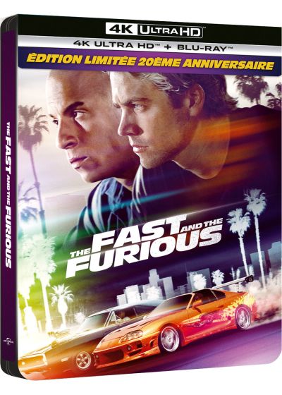 Fast and Furious (4K Ultra HD + Blu-ray - Édition boîtier SteelBook 20ème anniversaire) - 4K UHD