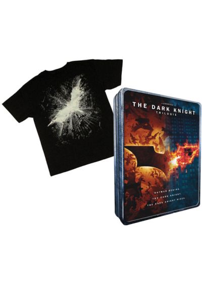 The Dark Knight - La trilogie (Coffret DVD + T-shirt) - DVD