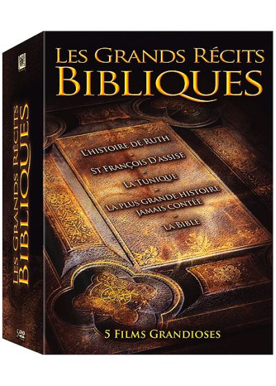 Grands récits bibliques : L'Histoire de Ruth + Saint-François d'Assise + La Tunique + La Plus grande histoire jamais contée + La Bible (Pack) - DVD