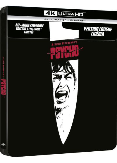 Psychose (Édition 60ème anniversaire - 4K Ultra HD + Blu-ray - Boîtier SteelBook) - 4K UHD
