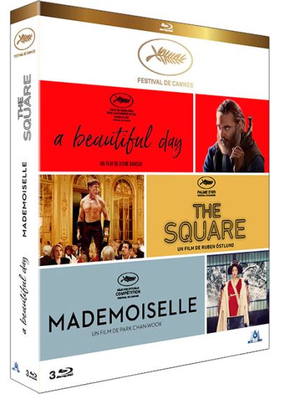 Coffret "Festival de Cannes" : A Beautiful Day + The Square + Mademoiselle (Pack) - Blu-ray