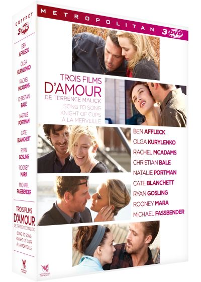 Trois films d'amour de Terrence Malick : A la merveille + Knight of Cups + Song to Song (Pack) - DVD
