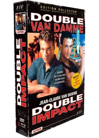 Double Impact (Édition Collector limitée ESC VHS-BOX - Blu-ray + DVD + Goodies) - Blu-ray