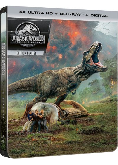 Jurassic World : Fallen Kingdom (4K Ultra HD + Blu-ray + Digital - Édition boîtier SteelBook) - 4K UHD