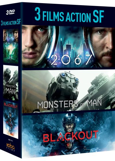 3 films action SF : 2067 + Monsters of Man + Blackout (Pack) - DVD