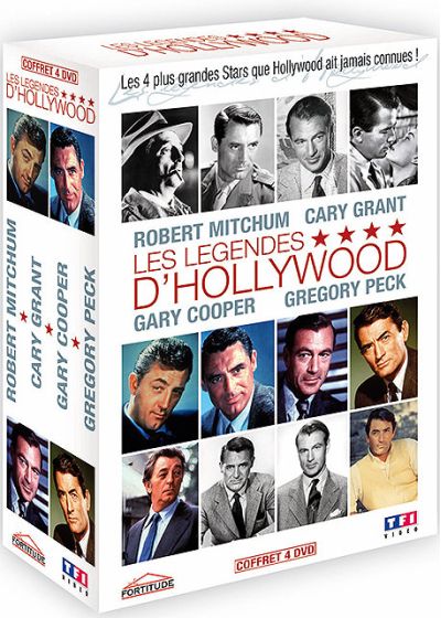 Les Légendes d'Hollywood - Robert Mitchum, Cary Grant, Gary Cooper, Gregory Peck - DVD