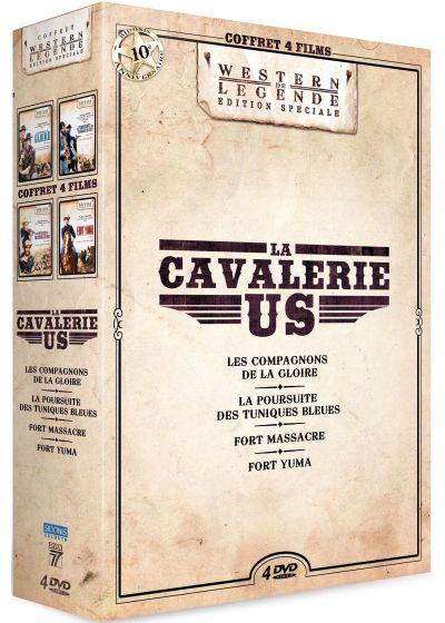 La Cavalerie US : Les Compagnons de la gloire + La Poursuite des Tuniques Bleues + Fort Massacre + Fort Yuma (Pack) - DVD