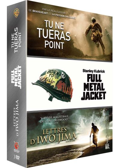 Tu ne tueras point + Lettres d'Iwo Jima + Full Metal Jacket (Pack) - DVD